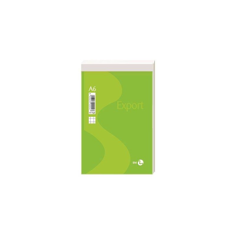 BLOCCO NOTES EXPORT A6 60fg BM