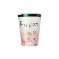 BICCHIERI 200cc PROMESSA FLORAL 8pz