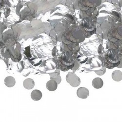CORIANDOLI IN FOIL ø4cm 50gr ARGENTO METAL