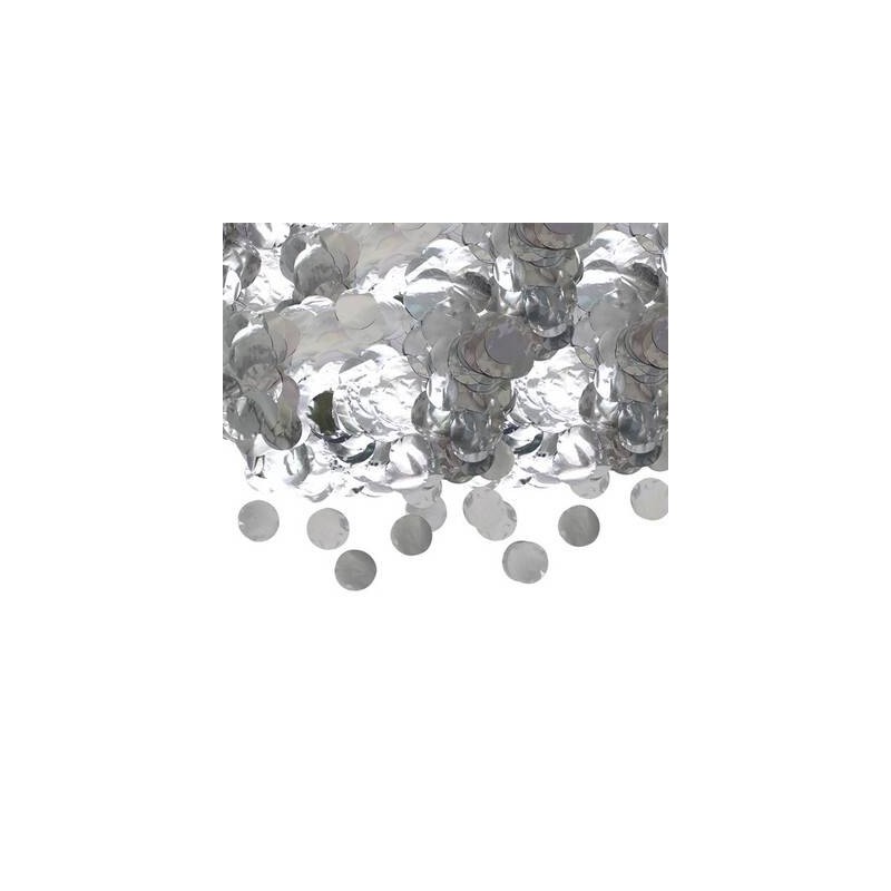 CORIANDOLI IN FOIL ø4cm 50gr ARGENTO METAL