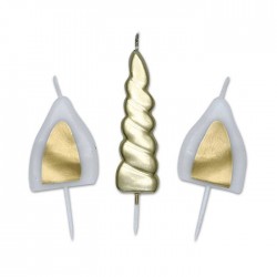 CANDELA SET UNICORNO 13cm