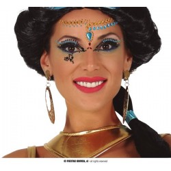 GIOIELLI ADESIVI DA VISO EGITTO ORO/AZZURRO