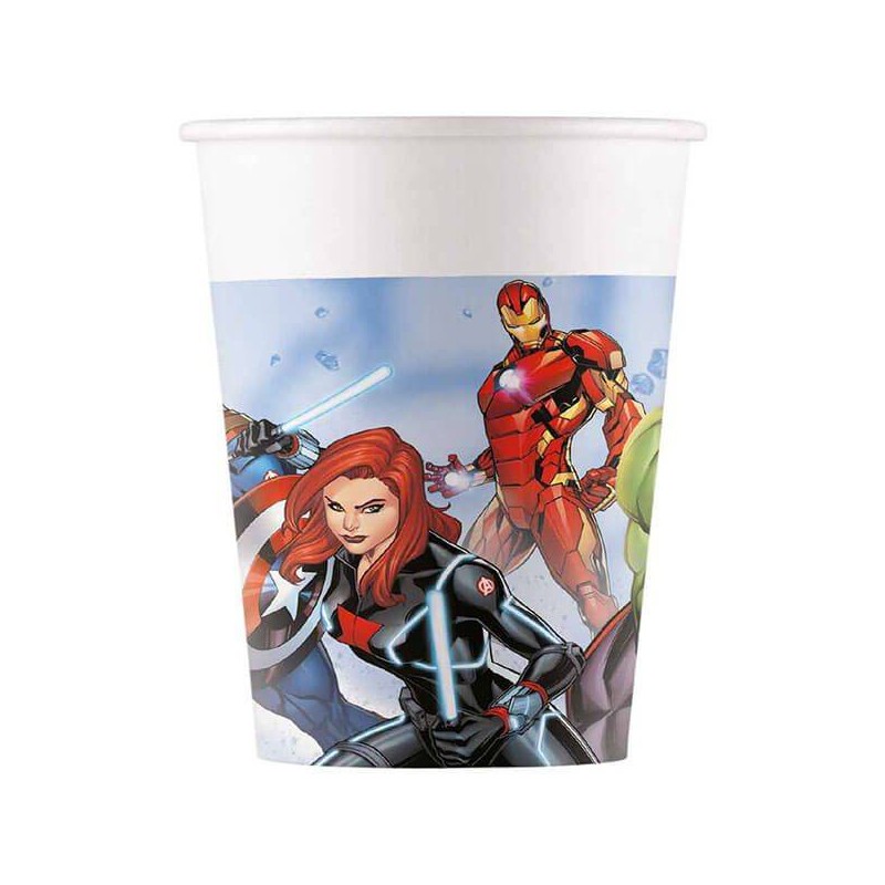 BICCHIERI CARTA 200cc AVENGERS INFINITY STONE 8pz