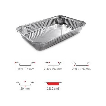 TEGLIA ALLUMINIO PRED. COP. 6 PRZ 50PZ R2L CONTITAL