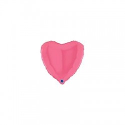 PALLONE MYLAR CUORE 18 45cm BUBBLE GUM