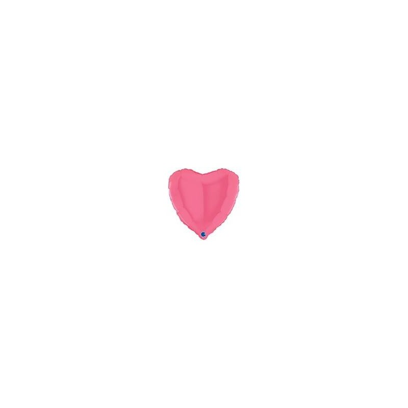 PALLONE MYLAR CUORE 18 45cm BUBBLE GUM
