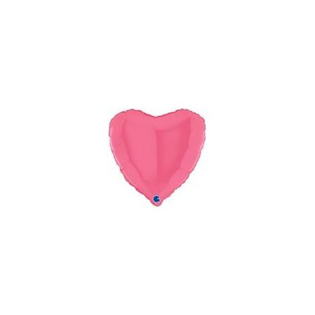 PALLONE MYLAR CUORE 18 45cm BUBBLE GUM