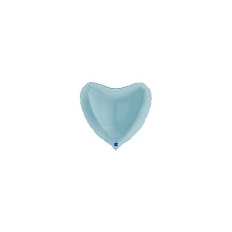 PALLONE MYLAR CUORE 18 45cm PASTELLO BLUE