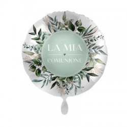 PALLONE MYLAR TONDO 17 43cm LA MIA COMUNIONE