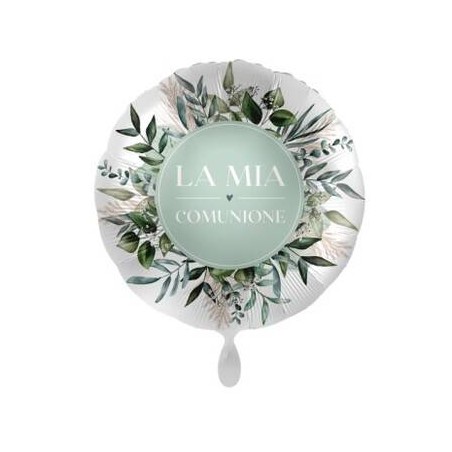 PALLONE MYLAR TONDO 17 43cm LA MIA COMUNIONE