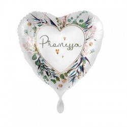 PALLONE MYLAR CUORE 17 43cm PROMESSA