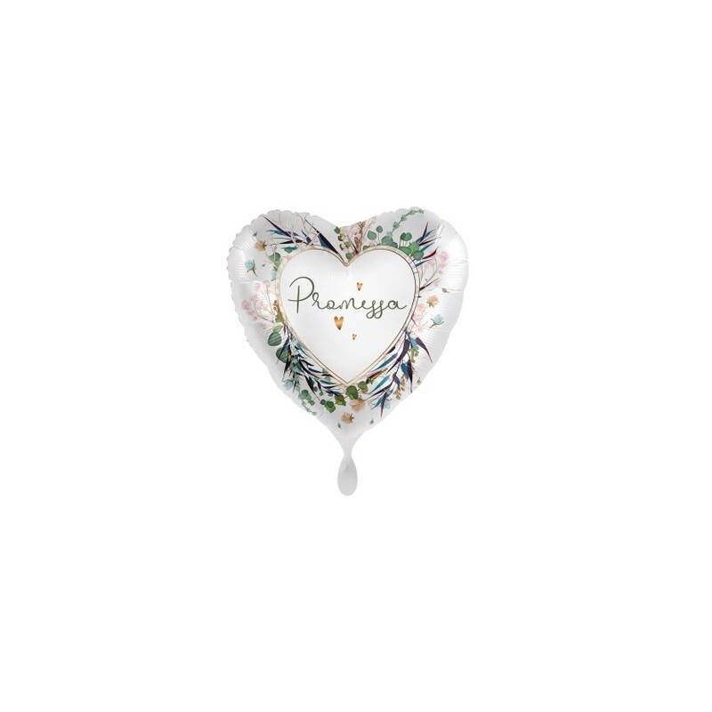 PALLONE MYLAR CUORE 17 43cm PROMESSA