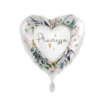 PALLONE MYLAR CUORE 17 43cm PROMESSA