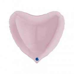 PALLONE MYLAR CUORE 36 91cm ROSA PASTELLO
