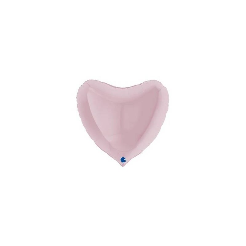 PALLONE MYLAR CUORE 36 91cm ROSA PASTELLO