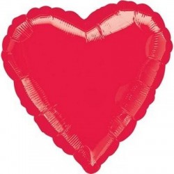 PALLONE MYLAR CUORE 18 45cm ROSSO