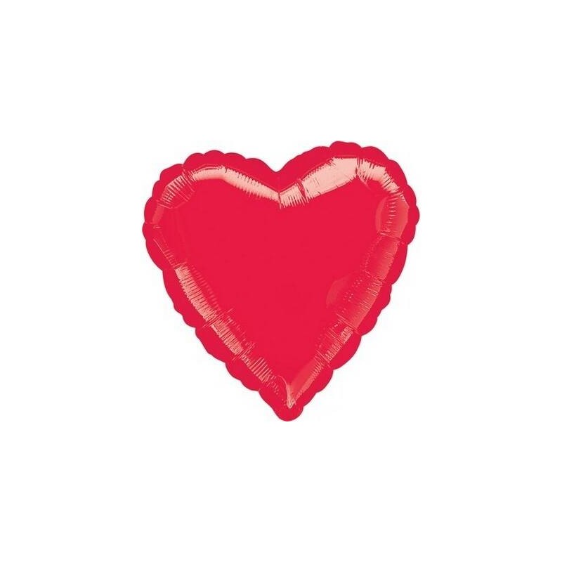 PALLONE MYLAR CUORE 18 45cm ROSSO