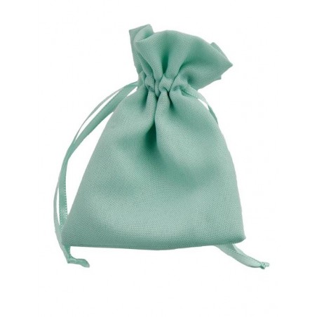 SACCHETTO COTTON 9x12cm TURCHESE 12pz