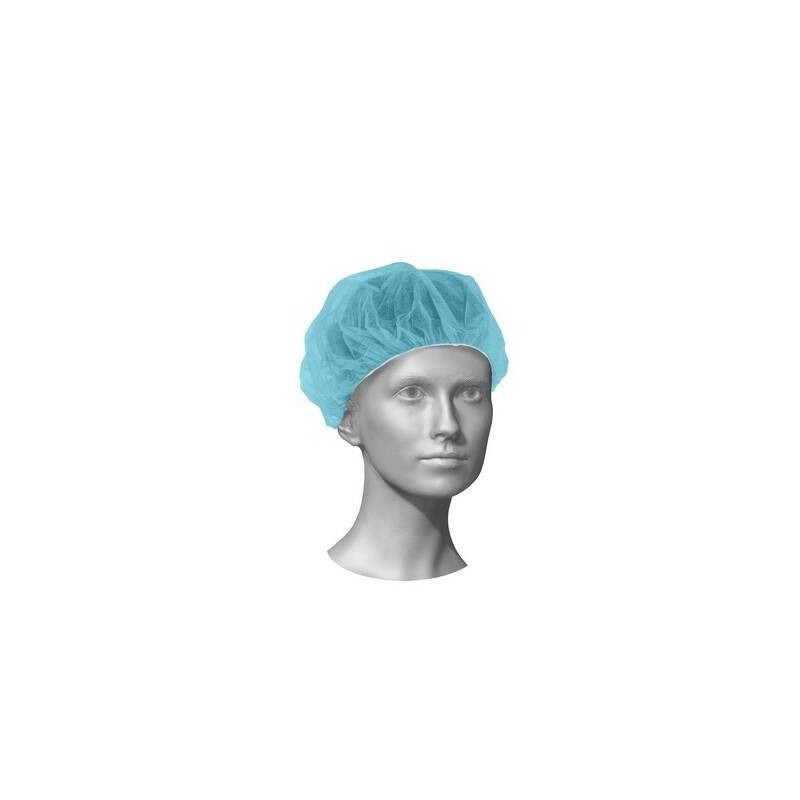 Mr.Care - CUFFIA COPRICAPO BOUFFANT TONDA ø60 AZZURRA 100pz