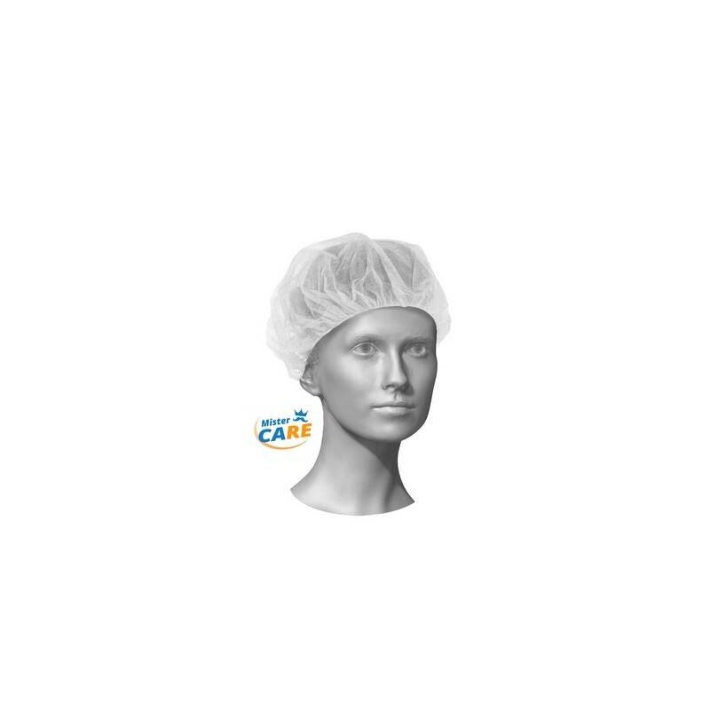 Mr.Care - CUFFIA COPRICAPO BOUFFANT TONDA ø60 BIANCA 100pz
