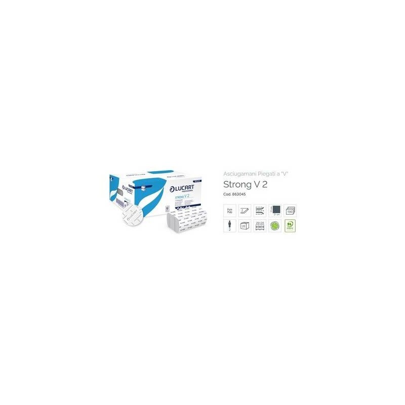 ASCIUGAMANI A V PURA CELLULOSA STRONG LUCART 3800pz (190x20)