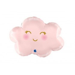 PALLONE MYLAR NUVOLETTA 24 60cm SATIN PASTEL PINK