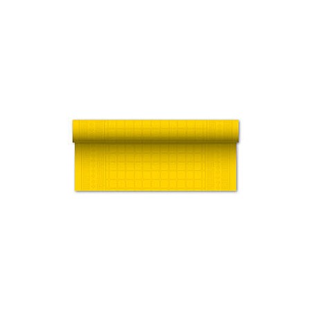 TOVAGLIA ROTOLO 1,20x50mt DAMASCATA GIALLO FATO