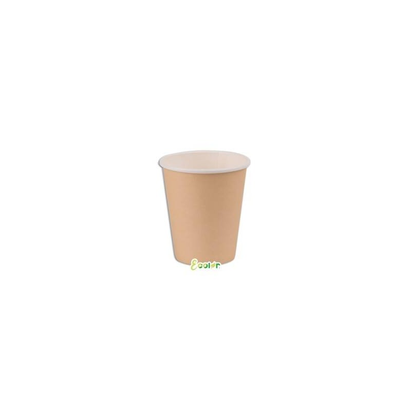 BICCHIERI 200cc ECOLOR BIODEGRADABILI CAPPUCCINO 25pz