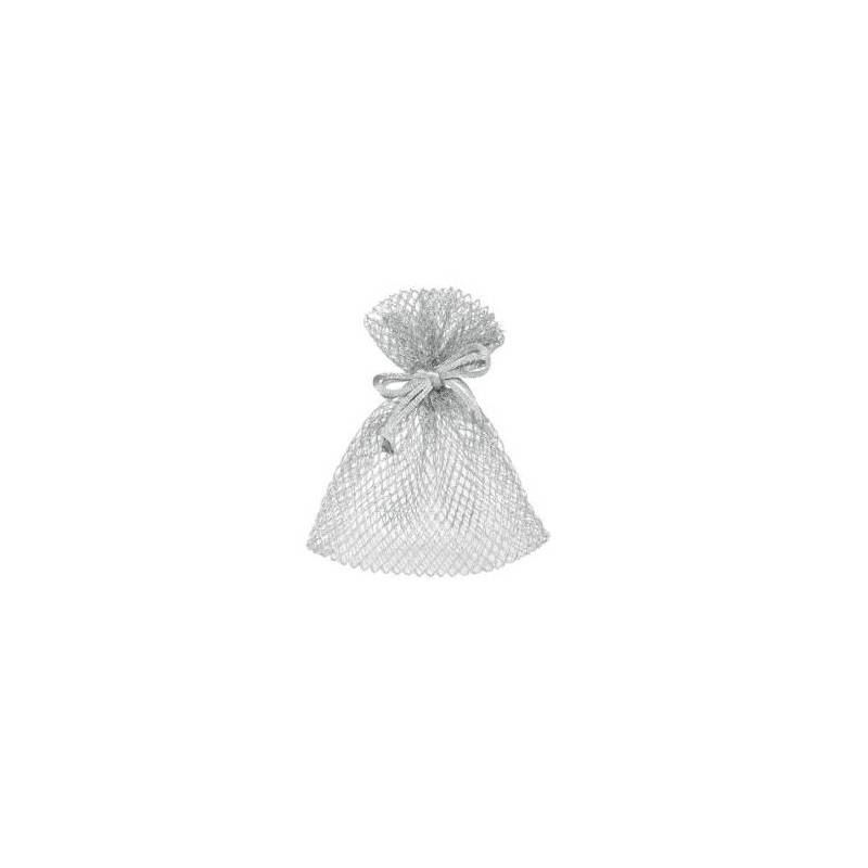SACCHETTI RHOMBUS 12x17cm SILVER 10pz