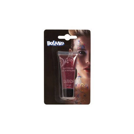 GLITTER GEL PER CORPO TUBETTO 14ml RED