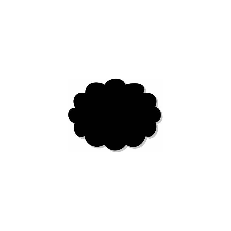 NUVOLETTA CARTONCINO NERO 4,5x5,7cm 50pz