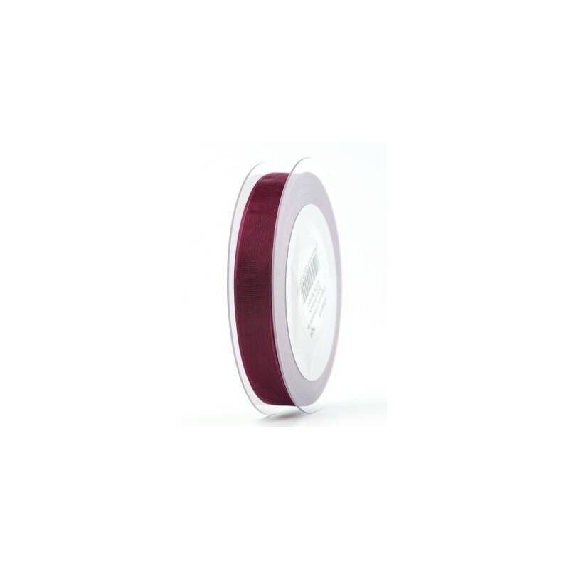NASTRO ORGANZA mm15x50mt BORDEAUX