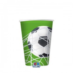 BICCHIERI 250cc FOOTBALL 6pz