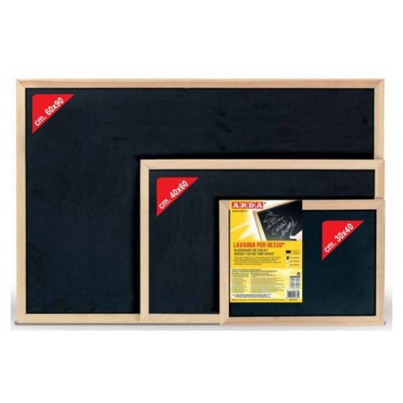 LAVAGNA NERA ARDESIA ARTIFICIALE 30x40cm C/CORNICE LEGNO ARDA