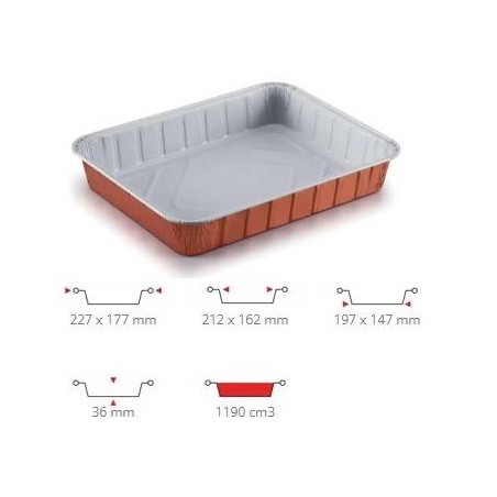 TEGLIA ALLUMINIO BIANCO/RAME 4 PRZ 100PZ R11G CONTITAL
