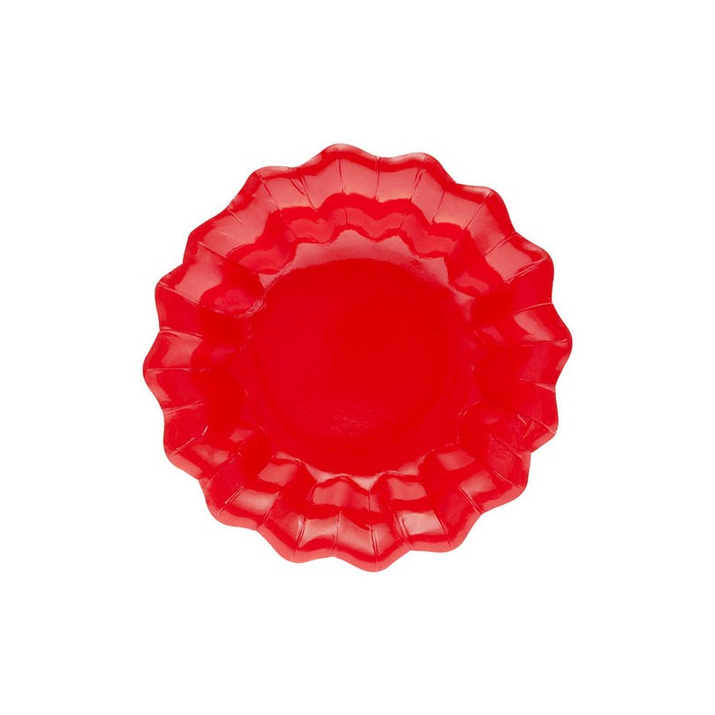 FONDINE NEW SHAPE 24cm ROSSO 8pz