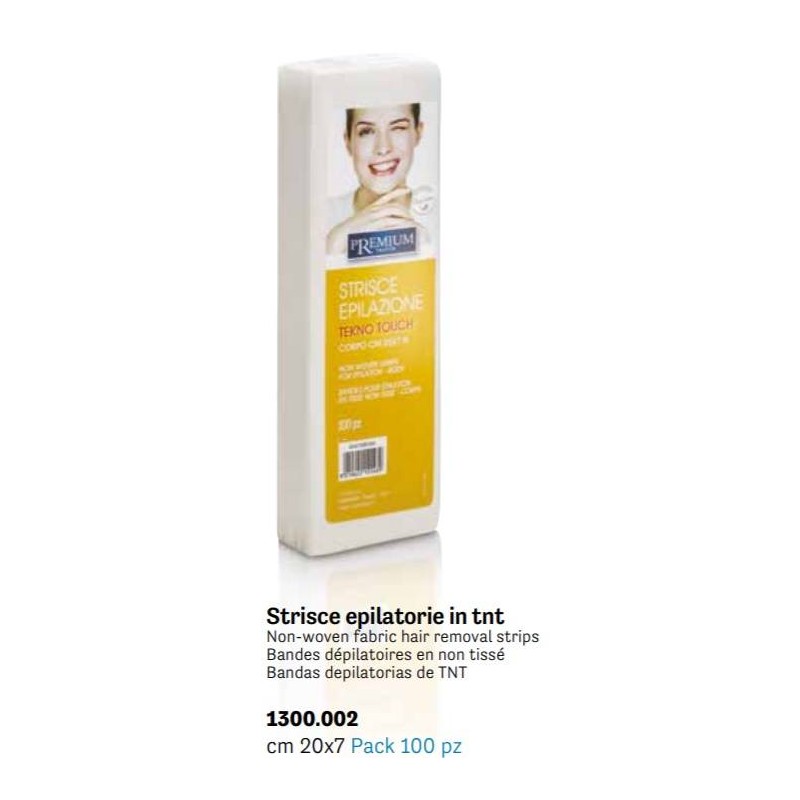STRISCE EPILAZIONE TNT TEKNO TOUCH H.7cm 20x7cm ECO 100pz
