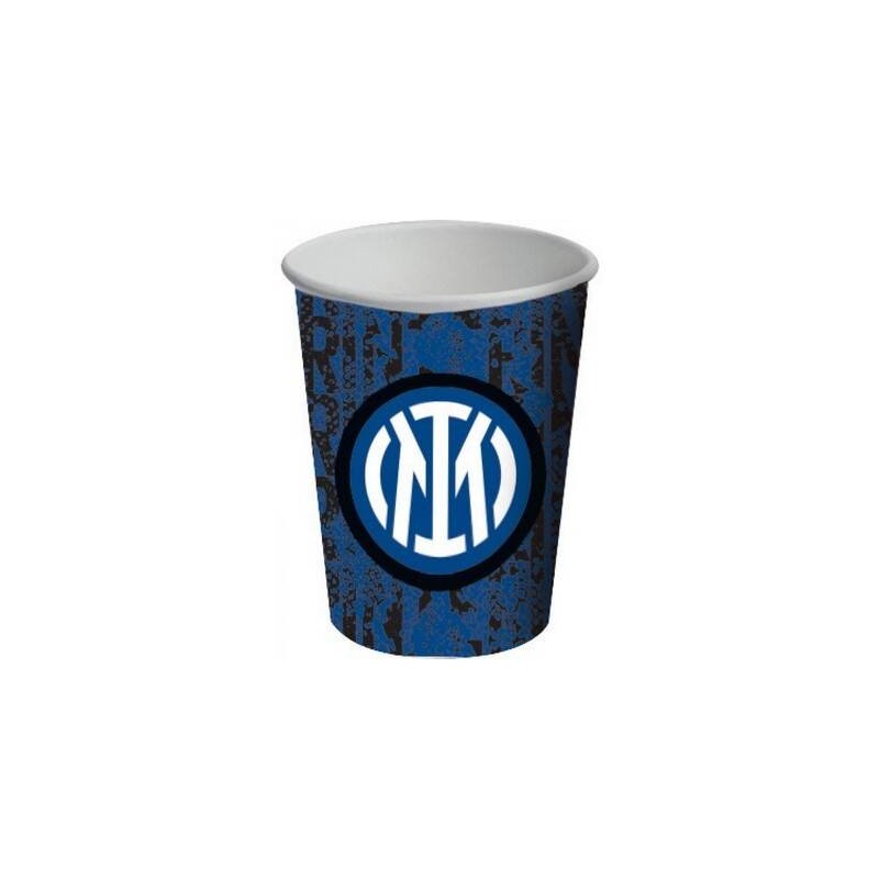 BICCHIERE CARTA 266ml INTER OFFICIAL 8pz