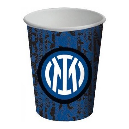 BICCHIERE CARTA 266ml INTER OFFICIAL 8pz