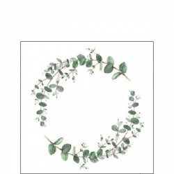 TOVAGLIOLI 25x25 CORONA EUCALIPTO 20pz