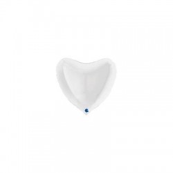 PALLONE MYLAR CUORE 36 91cm BIANCO