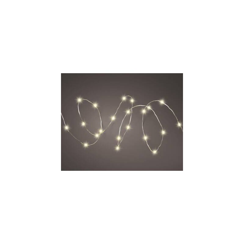 MINI LED SOLARE IN PVC 100LED 9,9mt BIANCO CALDO
