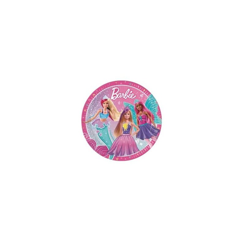 PIATTI ø23cm BARBIE 8pz