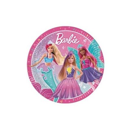 PIATTI ø23cm BARBIE 8pz