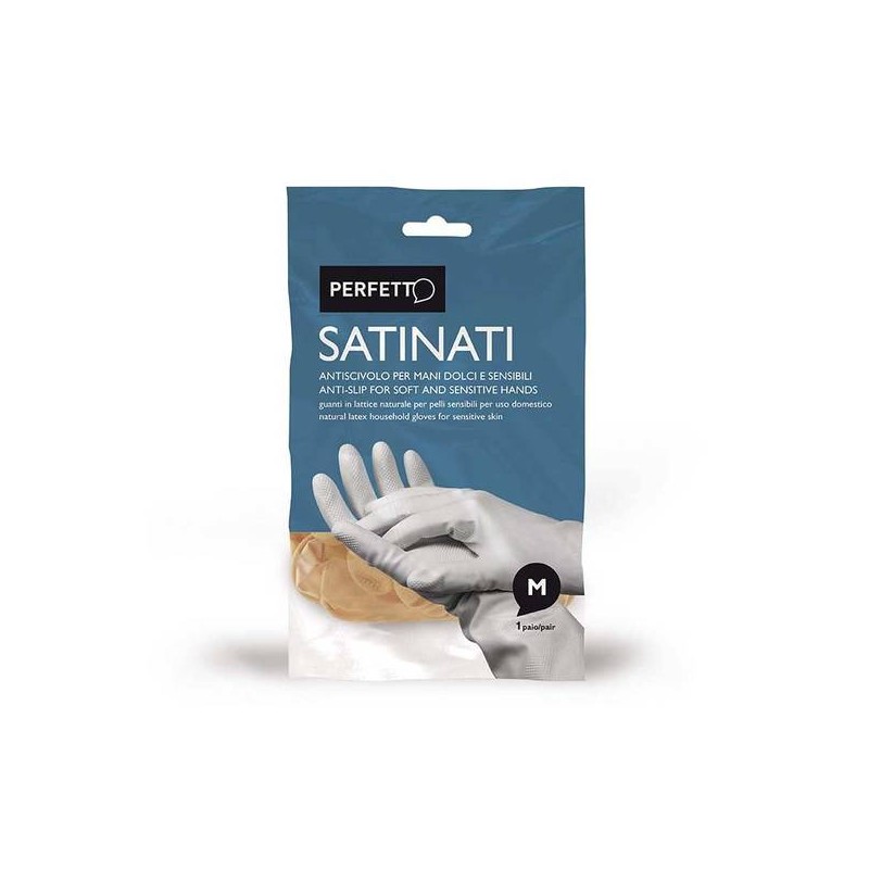 GUANTI SATINATI LATTICE PERFETTO MIS.M