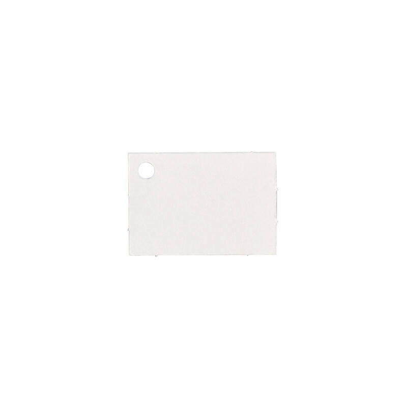 TARGHETTA BOMBONIERA 5x3,4cm BIANCO 32pz