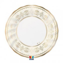 PIATTI PIANI ø30 ROYAL IVORY GOLD 6pz