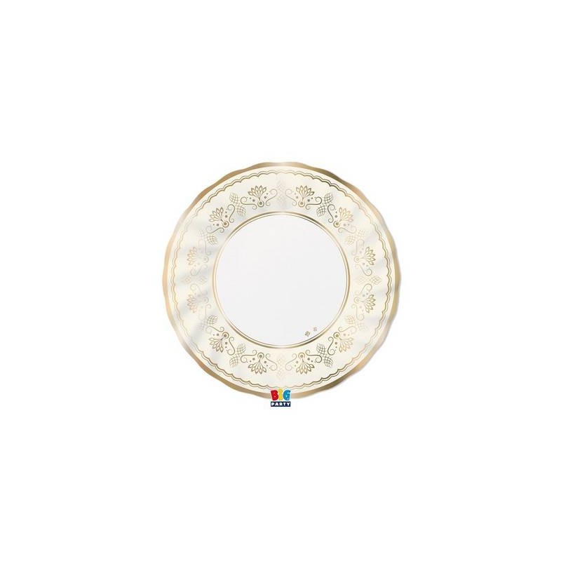 PIATTI PIANI ø30 ROYAL IVORY GOLD 6pz