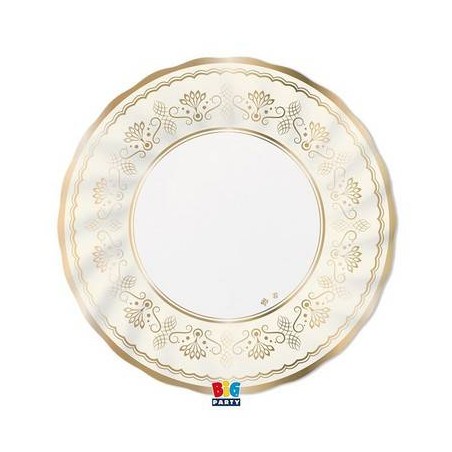 PIATTI PIANI ø30 ROYAL IVORY GOLD 6pz