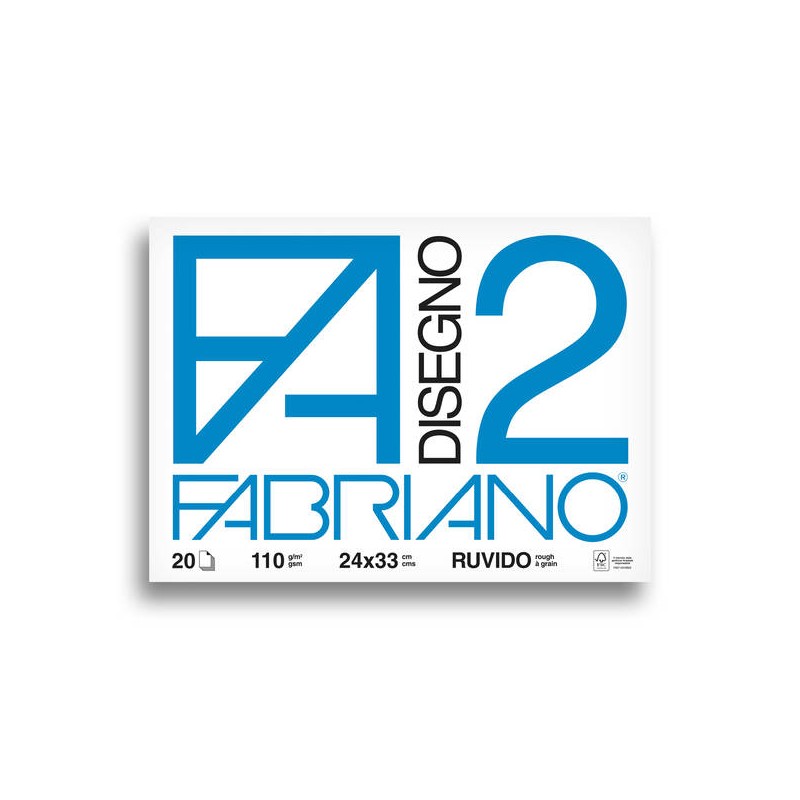 ALBUM FABRIANO C/ANGOLI F2 24x33cm 20fg 110gr RUVIDO